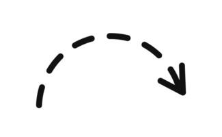 A black and white image of an arrow pointing down vector