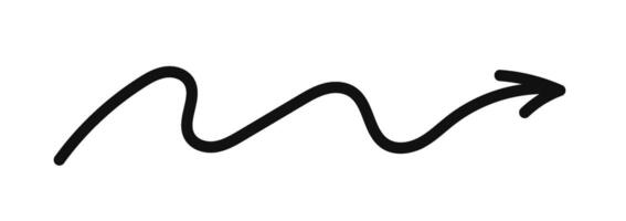 A black and white drawing of a wave with an arrow vector