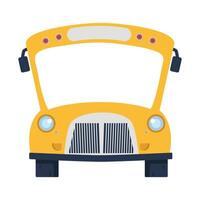 Yellow school bus vehicle illustration vector