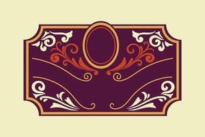 Decorative horizontal elements, border and frame vector