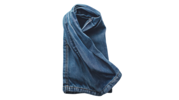 A pair of jeans folded up on a black background png
