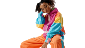 Dynamic and Stylish Color Blocked Tracksuit for Youthful Fashion Enthusiasts and Fitness Lovers Showcasing Vibrant Style and Comfort in Any Active Setting. png