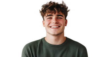A Charming Young Adult Man with a Mischievous Grin Perfect for Lifestyle and Social Media Content. png