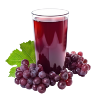 Red grapes juice isolate on transparency background png