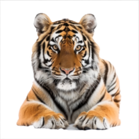 Royal tiger isolate on transparency background, png