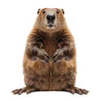 groundhog standing up transparency background png