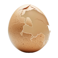 an egg cracked open on a transparency background png