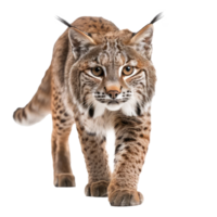 lynx walking on transparency background png