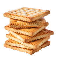 a stack of crackers on a transparency background png