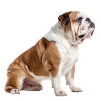Bulldogs side view full body isolate on transparency background png