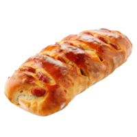 uma pão com queijo isolar em transparência fundo png
