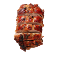 sliced pork on a transparency background png