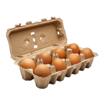eggs in a carton on a transparent background png