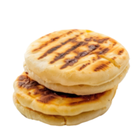 two pita breads on a transparent background png