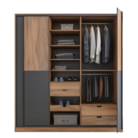 Modern Closet front view full length isolate on white background png