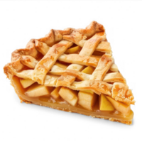 apple pie isolate on transparent background png