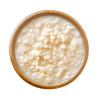 rice pudding in a bowl on a transparent background png