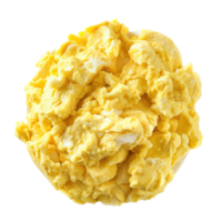 scrambled eggs on a plate on a white background png