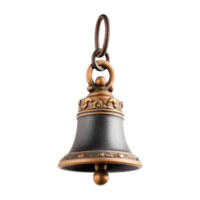 Bells ringing isolated on white background decorative item minimalist style front view png