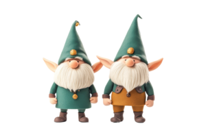 Elves isolated on white background front view character design minimalist fantasy concept png