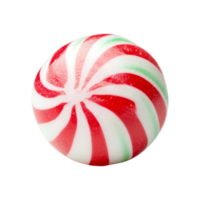 Colorful peppermint candy isolated on white background front view food art minimalist style png