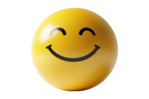 Happy smiley face icon digital art minimalistic style bright colors cheerful vibe png
