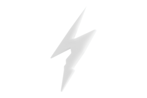 Dynamic lightning bolt symbol for graphic design digital art conceptual use png