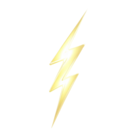 Dynamic lightning bolt symbol for graphic design applications png