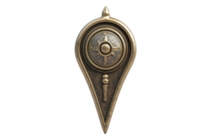 Isolated map pin symbol on for navigation graphic design digital media front view location concept png