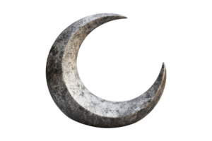 Symbolic moon graphic design element front view celestial concept for artistic use png