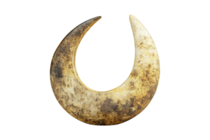 Isolated moon symbol design graphic element front view artistic concept for decor png