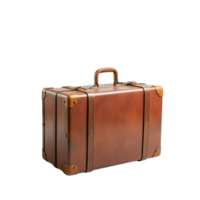 A brown suitcase on a black background png