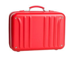 A red suitcase on a black background png
