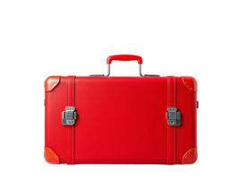 A red suitcase on a black background png
