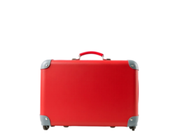 A red suitcase on a black background png
