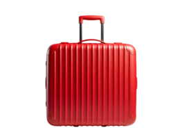 A red suitcase on a black background png