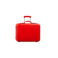 A red suitcase on a black background png