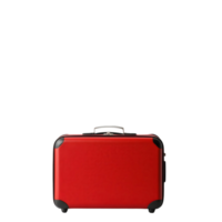 A red suitcase on a black background png