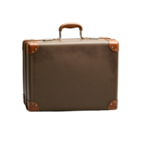 A brown suitcase on a black background png