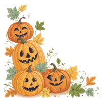sonriente Jack-o'-lanterns para Víspera de Todos los Santos festividades png