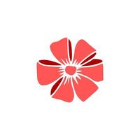 A flower is shown in a simple design vector