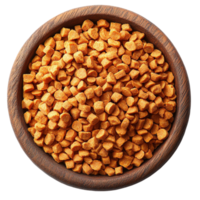 Chocolate Chips Isolated in a Bowl on Transparent Background png
