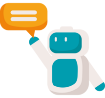 chatbot assistant virtual isolated design png