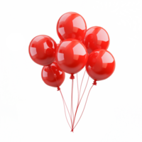 Festive Red Balloons Celebration Party Joyful Uplifting Background png