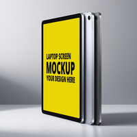 Top view mockup image of digital table psd