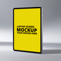 Tablet frame less blank screen. Empty screen device tablet mockup psd