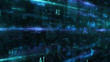 The flow of artificial intelligence data is overwhelming. video
