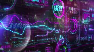 There is a stream of data in the digital space. video