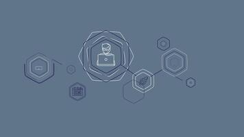 Infographics of financial reporting consulting in animated diagram. video