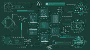 Infographic animation about programming and scientific research. video